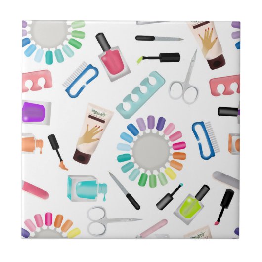 Nails Manicure Pedicure Beauty Salon  Tegeltje (Voorkant)