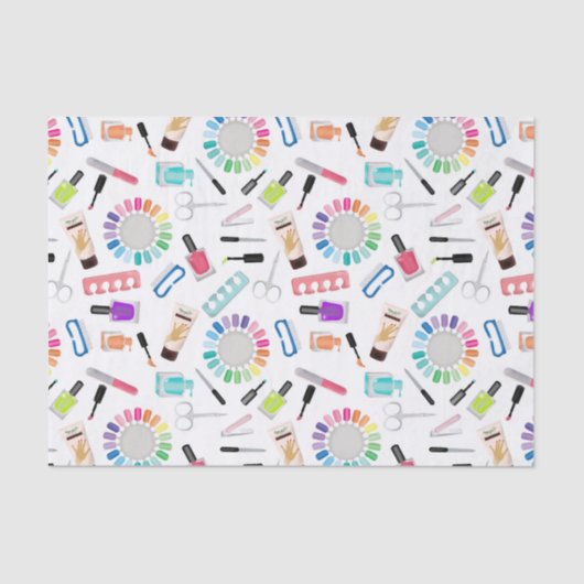 Nails Manicure Pedicure Beauty Salon  Tissuepapier (Voorkant)