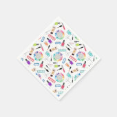 Nails Manicure Pedicure Mani Pedi Girls Birthday Servet (Hoek)