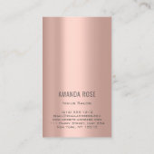 Nails Manicure Pedicure Skinny Roos Gold Professio Visitekaartje (Achterkant)