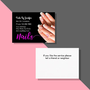 Nails Manicure Stylish Visitekaartje