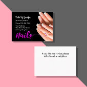 Nails Manicure Stylish Visitekaartje