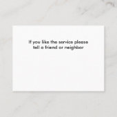 Nails Manicure Stylish Visitekaartje (Achterkant)