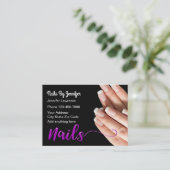 Nails Manicure Stylish Visitekaartje (Staand voorkant)