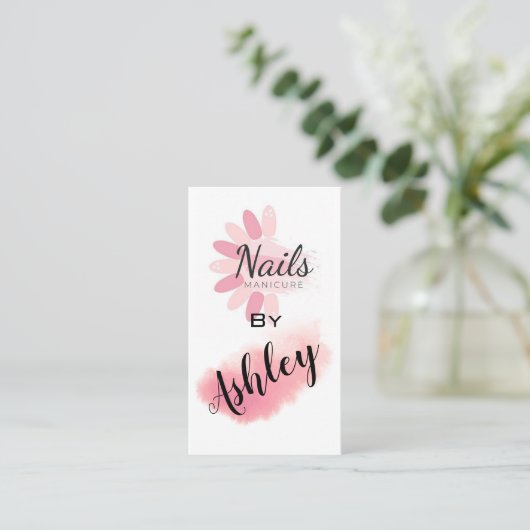 Nails Manicure Visitekaartje (Staand voorkant)