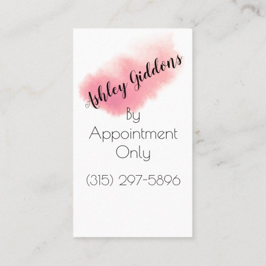 Nails Manicure Visitekaartje (Achterkant)