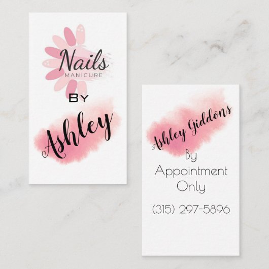 Nails Manicure Visitekaartje (Voorkant / Achterkant)