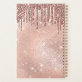 Nails Moderne Roos Gold Glitter-schijven Benoeming Planner (Achterkant)