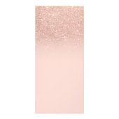 Nails moderne typografie vervloekt roos goudprijsl reclamekaart (Achterkant)