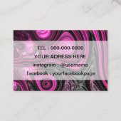 Nails Nail Artist Pedicure NailArt Paars Black Visitekaartje (Achterkant)