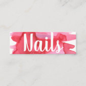 Nails Nail-Waterverf Visitekaartje technicus (Voorkant)