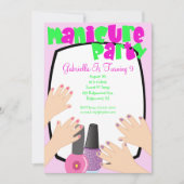 Nails, Nails, Nails Manicure Spa Birthday Party Kaart (Voorkant)