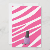 Nails, Nails, Nails Manicure Spa Birthday Party Kaart (Achterkant)