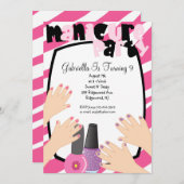 Nails, Nails, Nails Manicure Spa Birthday Party Kaart (Voorkant / Achterkant)