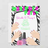 Nails, Nails, Nails Manicure Spa Birthday Party Kaart (Voorkant)