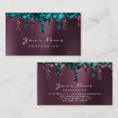 Nails Noir Blauwgroen Visitekaartje (Voorkant / Achterkant)