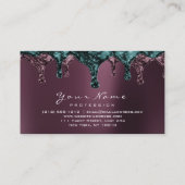 Nails Noir Blauwgroen Visitekaartje (Achterkant)