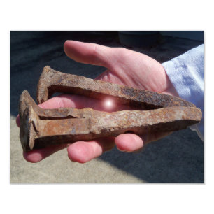 Nails of the Crucified Jezus Crucifixion Foto Afdruk