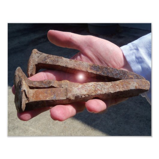 Nails of the Crucified Jezus Crucifixion Foto Afdruk (Voorkant)