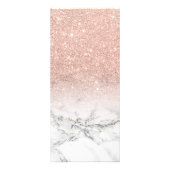 Nails roos roze glitter marmer price list reclamekaart (Achterkant)