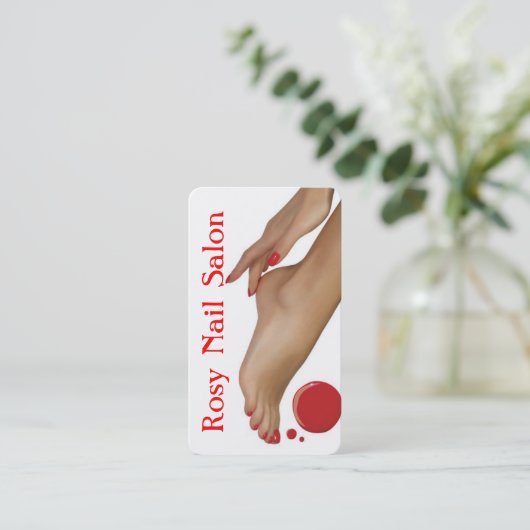 Nails Salon Beauty Spa Visitekaartje (Staand voorkant)