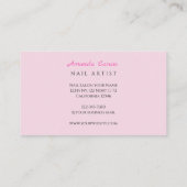 Nails Salon Business Card Visitekaartje (Achterkant)