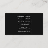 Nails Salon Business Card Visitekaartje (Achterkant)
