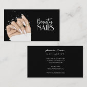 Nails Salon Business Card Visitekaartje (Voorkant / Achterkant)