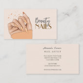 Nails Salon Business Card Visitekaartje (Voorkant / Achterkant)