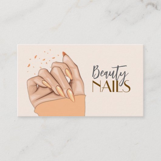 Nails Salon Business Card Visitekaartje (Voorkant)