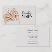 Nails Salon Business Card Visitekaartje (Voorkant / Achterkant)