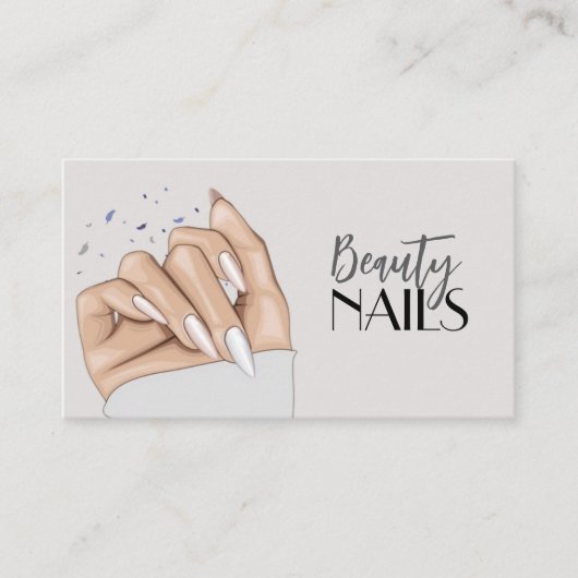 Nails Salon Business Card Visitekaartje (Voorkant)