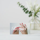 Nails Salon Manicure Pedicure Beauty Spa Visitekaartje (Staand voorkant)