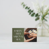 Nails Salon Manicure Pedicure Beauty Spa Visitekaartje (Staand voorkant)