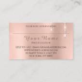 Nails Salon Manicurist Drivers Glitter RoseVIP Visitekaartje (Achterkant)