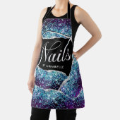 Nails Sparkly Typography Apron Schort (Insitu)