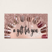 Nails stijlvol Roos Gold Visitekaartje (Voorkant)