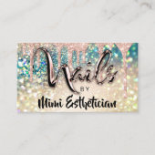 Nails Studio Artist Acryl Drip Glitter Holograaf Visitekaartje (Voorkant)