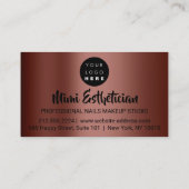 Nails Studio Artist Nails Logo Script Brown VIP Visitekaartje (Achterkant)