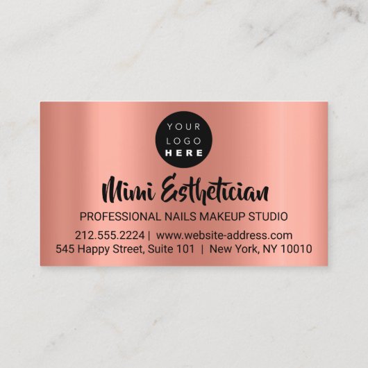 Nails Studio Artist Nails Script Logo VIP Visitekaartje (Achterkant)