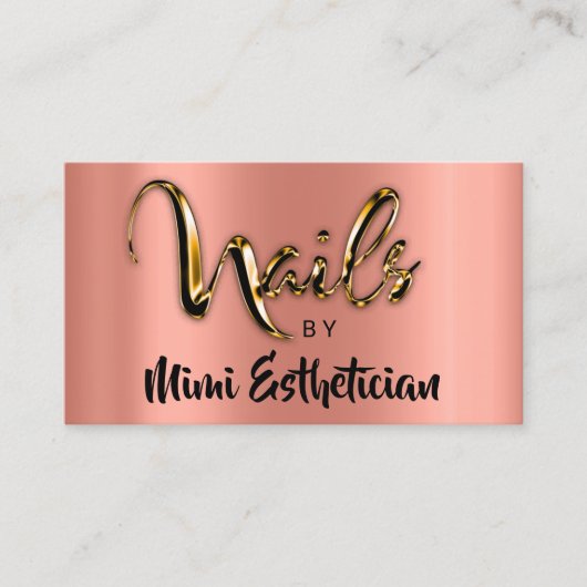 Nails Studio Artist Nails Script Logo VIP Visitekaartje (Voorkant)