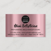 Nails Studio artistieke acrylschijven Glitter Blus Visitekaartje (Achterkant)