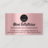 Nails Studio artistieke acrylschijven Glitter Roze Visitekaartje (Achterkant)