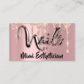 Nails Studio artistieke acrylschijven Glitter Roze Visitekaartje (Voorkant)