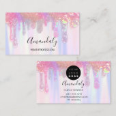 Nails Studio Beauty Creative Logo Drivers Holograa Visitekaartje (Voorkant / Achterkant)