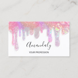 Nails Studio Beauty Logo Drift Holografen White Visitekaartje