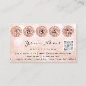 Nails Studio Drift Glitter Manicure QR Code Logo Visitekaartje (Achterkant)