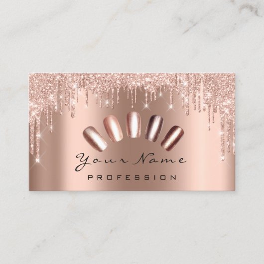 Nails Studio Drift Glitter Manicure QR Code Visitekaartje (Voorkant)