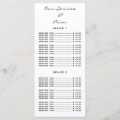 Nails Studio Foto Logo QR Wax Make-up Prijslijst Menu (Achterkant)