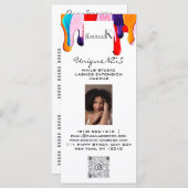 Nails Studio Foto Logo QR Wax Make-up Prijslijst Menu (Voorkant / Achterkant)